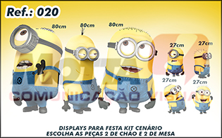 Display para festas kit cenÃ¡rio Minions