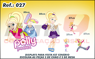 Display para festas kit cenÃ¡rio Polly