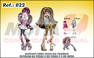 Display para festas kit cenÃ¡rio Monster High