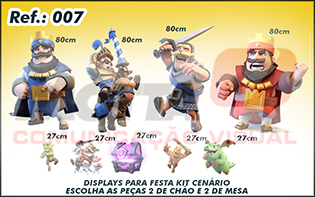 Display para festas kit cenÃ¡rio Clash Royale