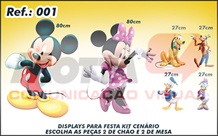 Display para festas kit cenÃ¡rio Turma do Mickey