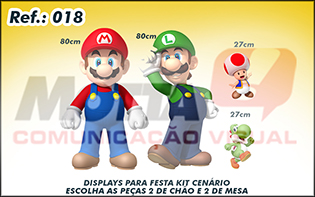 Display para festas kit cenÃ¡rio Mario Bros