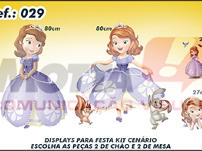 Display para festas kit cenÃ¡rio Princesinha Sofia
