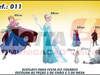 Display para festas kit cenÃ¡rio Frozen